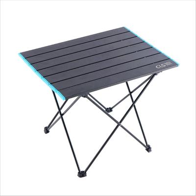 China Lightweight Collapsible Outdoor Portable Picnic BBQ Table Folding Aluminum Alloy Folding Camping Table for sale