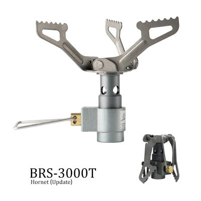 China Outdoor Range Boosting Ultralight Titanium 26g Camping Stove Gas Burner Displacement Update Reinforcing BRS-3000T for sale