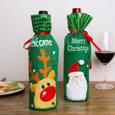 China Christmas Day Merry Christmas Decor Decorative Wine Bottle Cover Christmas Decorations for Christmas Stocking Gift New Year Home Decor for sale