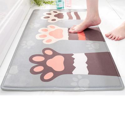 China Washable Cartoon Pattern Fiber Acetate Household Entrance Machine Made Door Mats For Floor for sale