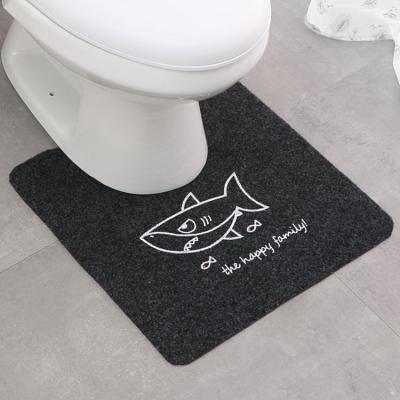 China Washable Wholesale Polyester Simplicity Household Toilet Anti-Slip Waterproof Mats For Bath for sale