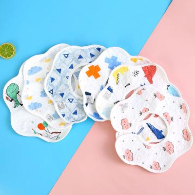 China Infant Supply Machine Made Cotton Factory Bibs Waterproof 100% Wearable Baby Bib For Consumption for sale