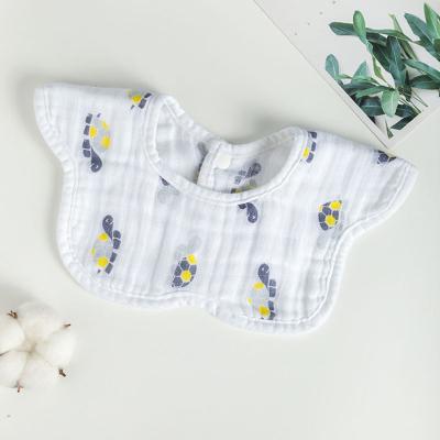 China Infant Bibs 2022 New Designs Anti-dust Machine Made 100% Cotton Floral Baby Bibs for Eating for sale