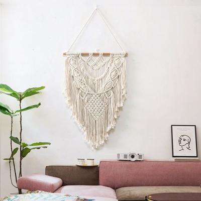 China Simple Style Bohemian Pastoral Bedroom Rectangle Cotton Wall Tapestry Decorative Tapestry for sale