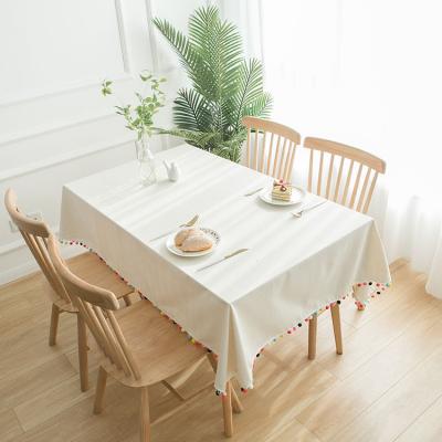 China CLASSIC high quality cotton hemp rectangle waterproof chinese classic tablecloth for sale