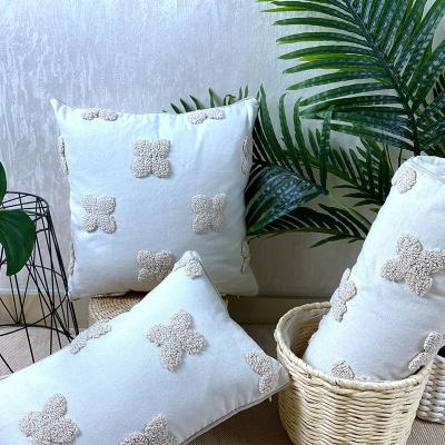 China Viable Decorative Boho Tile Shape Handmade Cushion Cover for sale