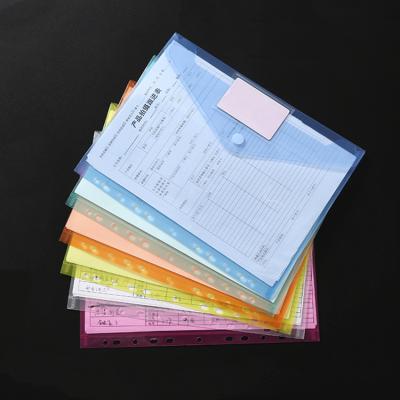 China Protect Folders Factory Wholesale 11 Hole File Bag Printing Logo Student Stationery Paper Storage Bags for sale