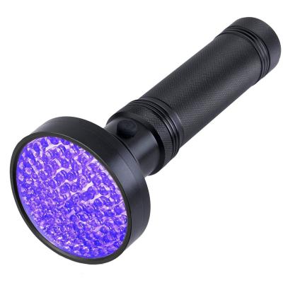 China New 100 LED Portable UV Flashlight 2022 Ultraviolet Flashlight 395nm Blacklight Torch For Pet Spots Embed Bug To Authenticate Currency And Licenses for sale