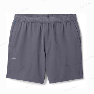 China Custom High Quality Copy Logo Unisex Sweat Shorts Supplier 4 Way Anti-Wrinkle Stretch Recycled Street Sports Quick Dry Mens Nylon Shorts for sale