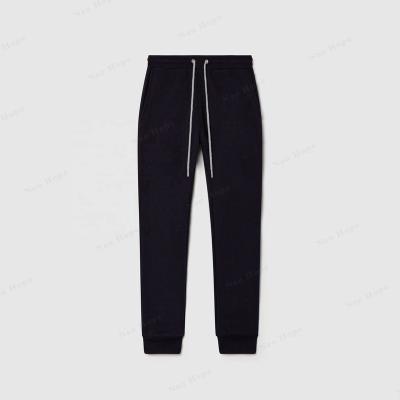 China Anti-wrinkle Supplier Custom Embroidered Logo Elastic Waist Cotton Fleece Gym Sweatpants Slim Fit Breathable Streetwear Unisex Sweatpants for sale