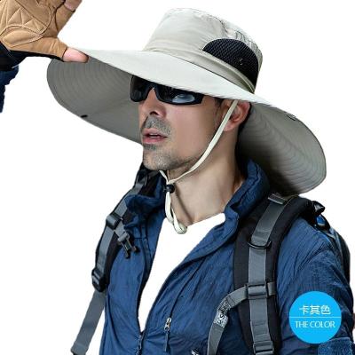 China breathable & Wholesale Custom Breathable Hats Covered Waterproof Bucket Hat Sun Protection Increasing Wide Brim Fishing Boonie Hat for sale