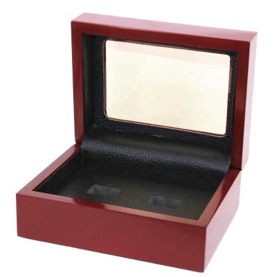 China Display Rings Factory Direct Sales Wholesale Customizable Portable Dirt Resistant Slots Leather Ring Box Ears The Six for sale