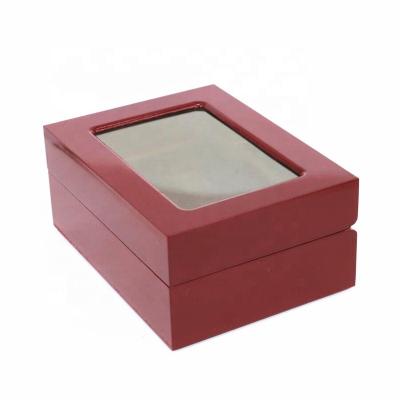 China Factory Direct Sales Customizable Display Rings Made Of China Cheap Exquisite Wooden Rings Display Box Jewelry Gift for sale