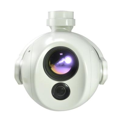 China Night Vision Aircraft Helicopter Dual-Sensor Object Tracking Zoom 25x 4K EO + IR Thermal Imaging Camera for sale