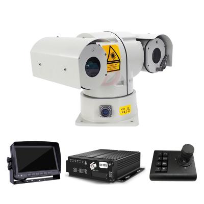 China Vehicle Mounted PAN-TILT IR Police Car Laser Night Vision 500m 1000m Zoom 20x PTZ Daytime Visible Camera for sale