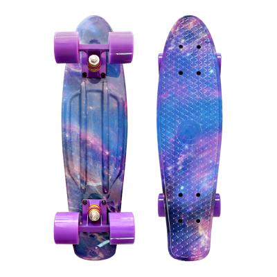 China Youth LAIER 22 inch skateboard penny board wholesale color skate plastic board for sale