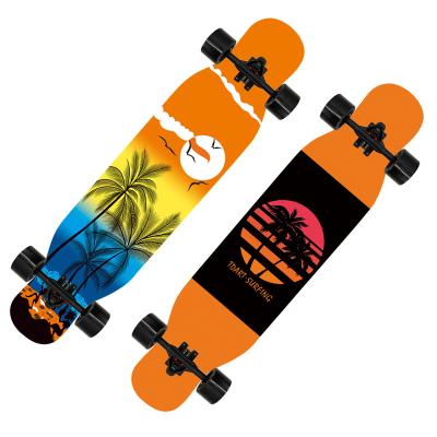 China Youth Laier OEM 8 Ply Maple Skateboard 42inch Dance Longboard Wood Custom Skateboard for sale