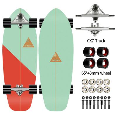 China New Style CX7 Laier Youth Surf Skate Colorful Cheap Griptape Skateboard Surfskate for sale