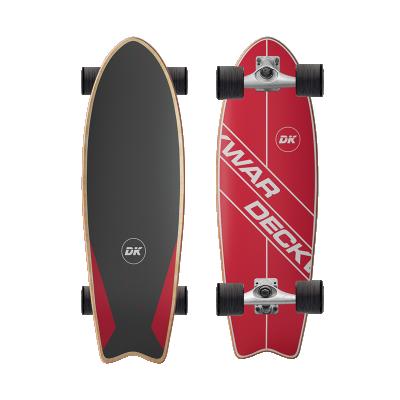 China NEW Youth Deckwar Surf 32inch Stripe Boards CX4 7 Ply Maple Land Carver Wood Surf Skate for sale