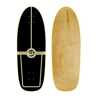 China Wholesale OEM White Youth Old School 30inch 7ply Surf Skate Custom Maple Surfskate Laier Deck Skateboard for sale