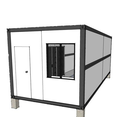 China HYSUN New Minimalist Style Prefab 20ft Folding Container House Mobile 20ft Collapsible Prefab Container House With Toilet for sale