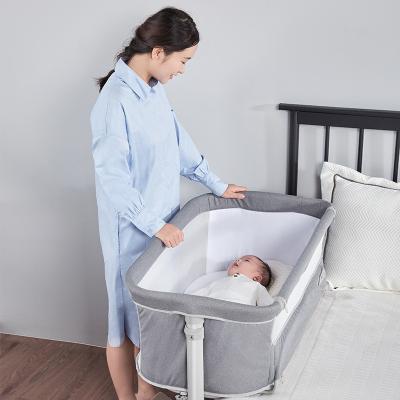 China Eco-Friendly Materials Wholesale Customized Beside Baby Bedside Baby Cradle Bed Crib Cirb for sale