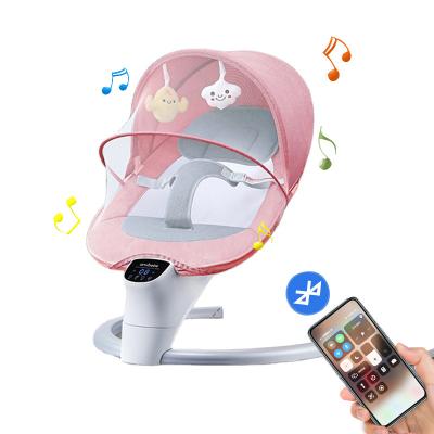 China 2022 Wholesale Durable+Adjustable+Mobile China Rocking Mesh Cradle Electric Rocker Swings Sleeper Hutch and Bouncer 2 in 1 Baby Swing Chair for sale