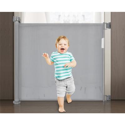 China Eco-freindly / New Innovative Soft Babies Safety Products Walk Through Retractable Baby Fence Gates for sale