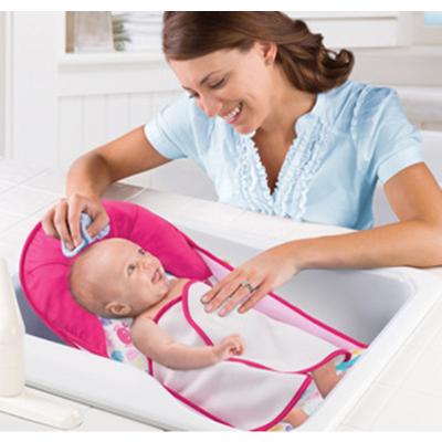 China Baby Bath Cleaning Baby Folding Bath Chair Adjustable Soft Bath Support Support Seat With Pillow for sale