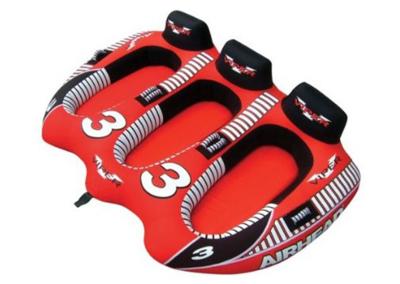 China 3 Person Water Towable Ski Tube Red With En71 Approval , 94x71inch for sale