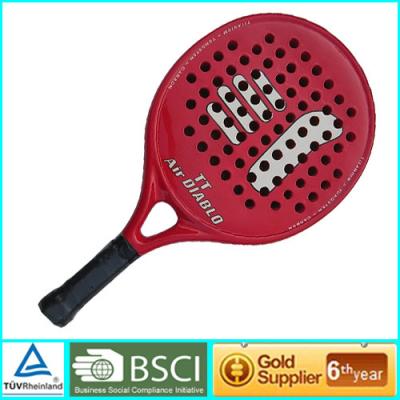 China Red Adult & Kids Beach Paddle Racket Carbon professional paddle ball rackets for sale