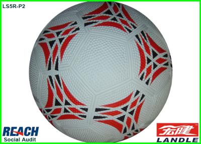 China Pimple Surface Training Footballs Size 5 / White 32 Panel Soccer Ball for sale