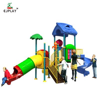 China 800*780cm EJPLAY Outdoor Gate Playground Equipment For Plastic--Vegetable Park Series for sale