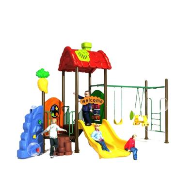 China New Type Plastic Playground Attractive Price Outdoor Playground Set With Climbing Wall for sale