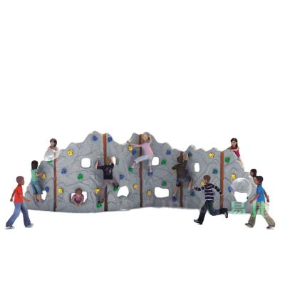 China LLDPE And Galvanized Plastic Pipe EJPLAY Kid Playground Rock Climbing Wall For Public Area for sale