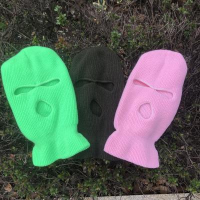 China Hot Balaclava COMMON Solid Colors Knit Beanie Balaclava Shield Mask Dust For Sale Face for sale