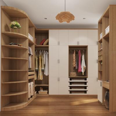 China MDF-eiland 10x10 Walk In Closet Built In Walk In Wardrobe Te koop