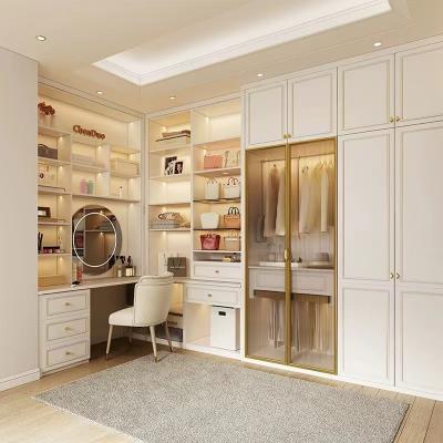 Κίνα Προσαρμοσμένα Walk In Wardrobe Μονάδες Μικρή ντουλάπα Μελαμίνη ξύλο προς πώληση