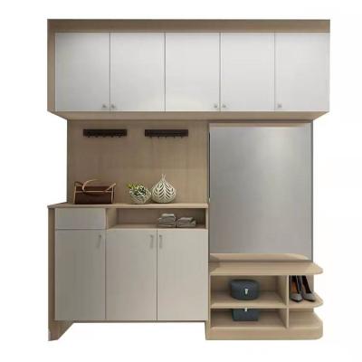 China Plywood Shoe Storage Cabinet Entryway Display Cupboard for sale