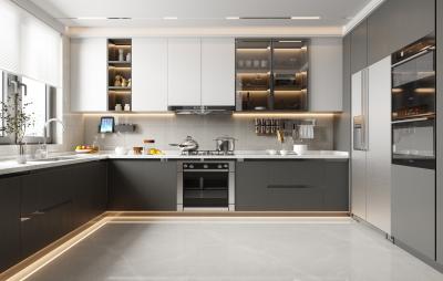 Κίνα Modern American Style Solid Wood Kitchen Cabinets Luxury Kitchen Cabinets προς πώληση