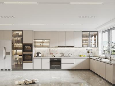 China Mdf Material Modern Design Assembled Kitchen Cabinets With Accessories en venta