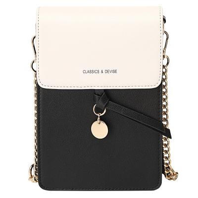 China 2022 New Mini Pop Mini Female Satchel Fashion Fashion Cell Phone Bag Cross-Body Slotted Chain Bag for sale