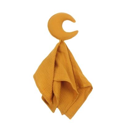 China Baby Muslin Cotton Star Moon Belle Quilt Covering Toy Safe Organic Safety Sleep Set For Newborn for sale