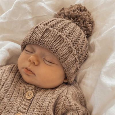 China 2022 Cute New Style Eco-friendly Baby Winter Warm Hats Knit Hat For Baby for sale