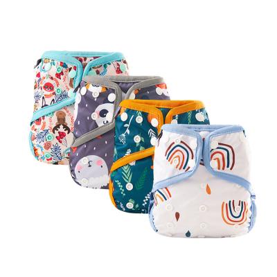 China Breathable Baby Diaper Baby Diaper Printed Dry Surface Waterproof Diaper Waterproof Comfort Cloth for sale