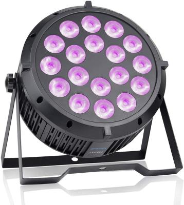 China Wireless 18pcs*10 stage dmx 6 in 1 super bright 200w 18x12w china cob led par light dj for sale