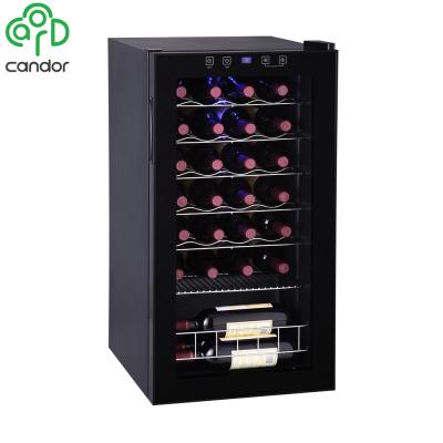 China Wholesale Franchise 28 Bottles 88L Commercial Wine Fridge Zhongshan Compressor Wine Cooler for sale