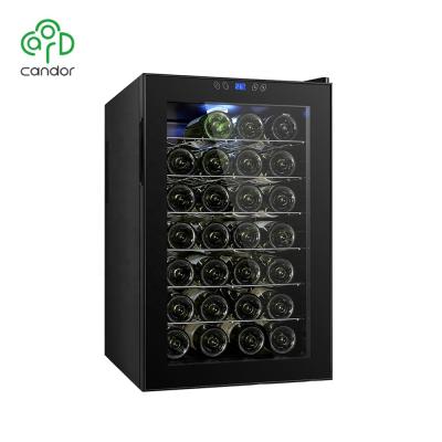 China Commercial Custom Thermoelectric Fridge 80L Modern Wine Cooler With Glass Refriger Integral for sale