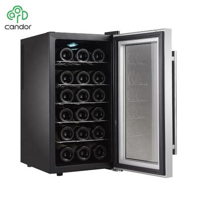 China 18bottle outdoor custom made low noise thermoelectric high quality hot thermoelectric cooler for wine for sale