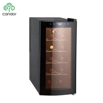 China Commercial Electric Single-Zone 10 Bottle Wine Bottle Storage Thermoelectri Fridge Cooler Fridge for sale